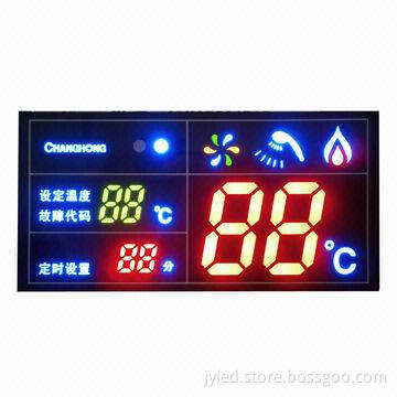 Full color seven segment LED displays for bathroom water heater and LED digital temperature display